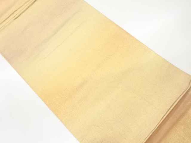 横段に抽象模様織出し暈し全通袋帯